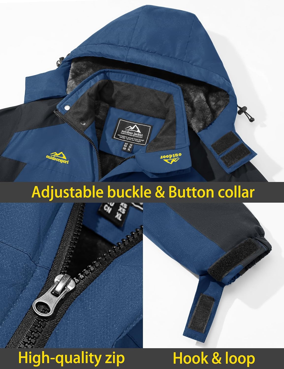 Thumbnail 4 de TACVASEN Men's Winter Ski Jacket Waterproof 1