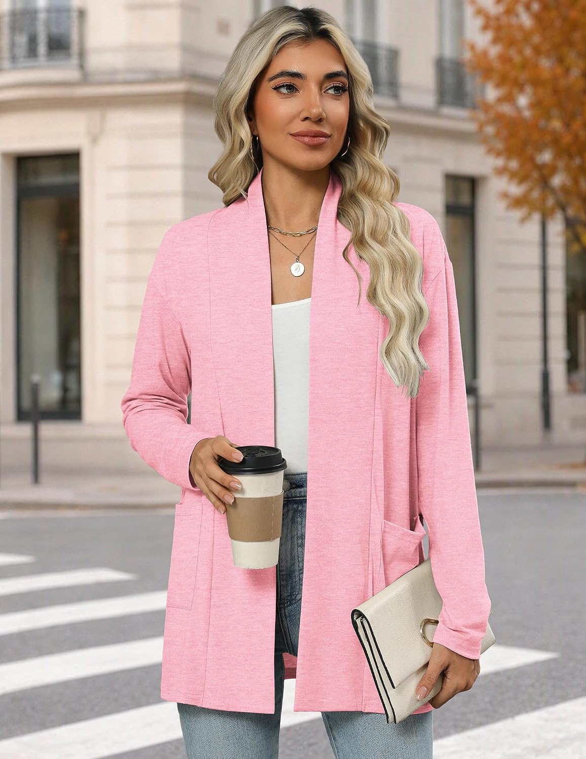 Detalle 1 de Zeagoo Women's Cardigan with Pockets