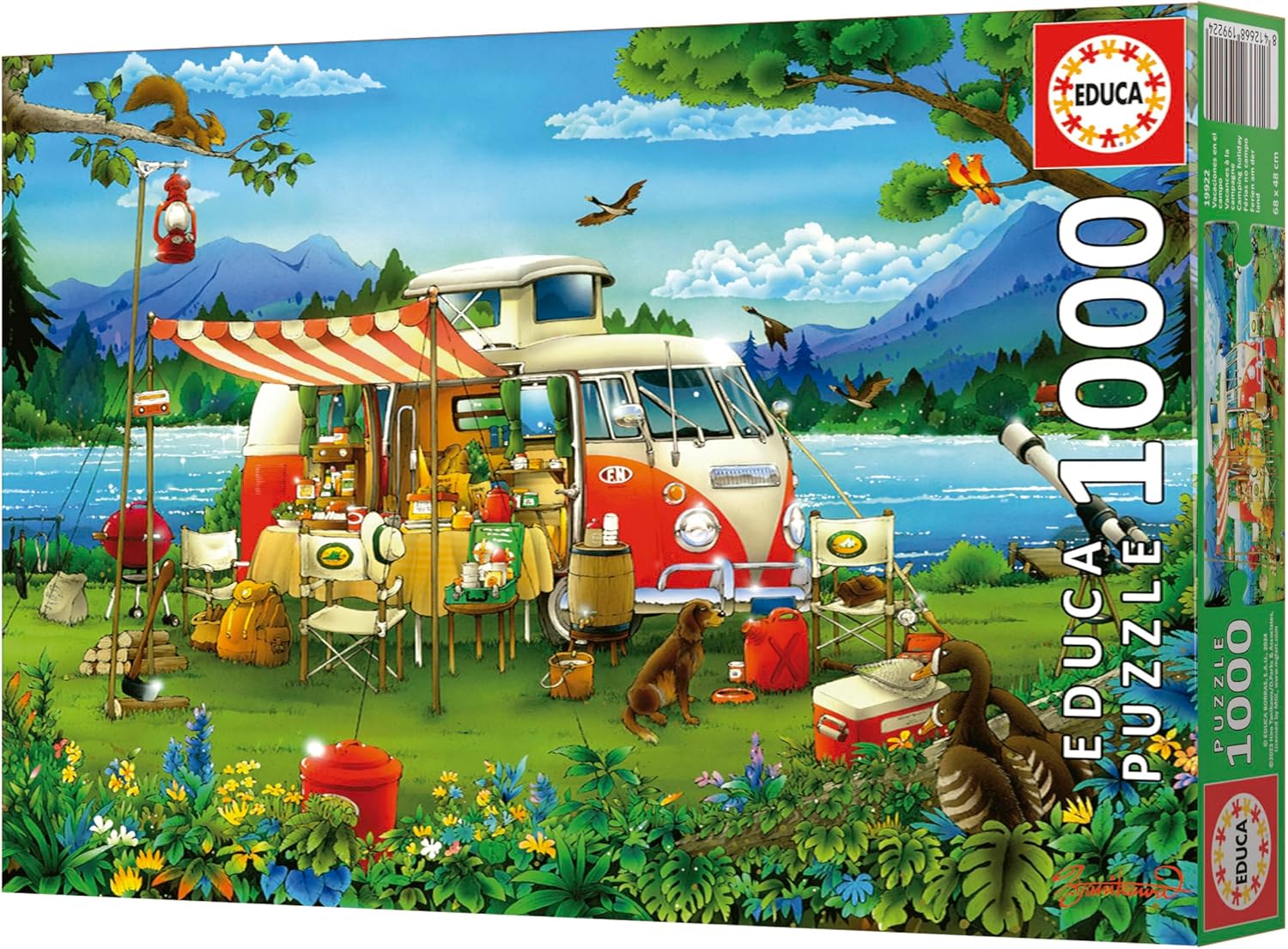 Thumbnail 5 de Puzzle Educa 1000 pièces « Vacances à la campagne » (68 x 48 cm) dès 14 ans