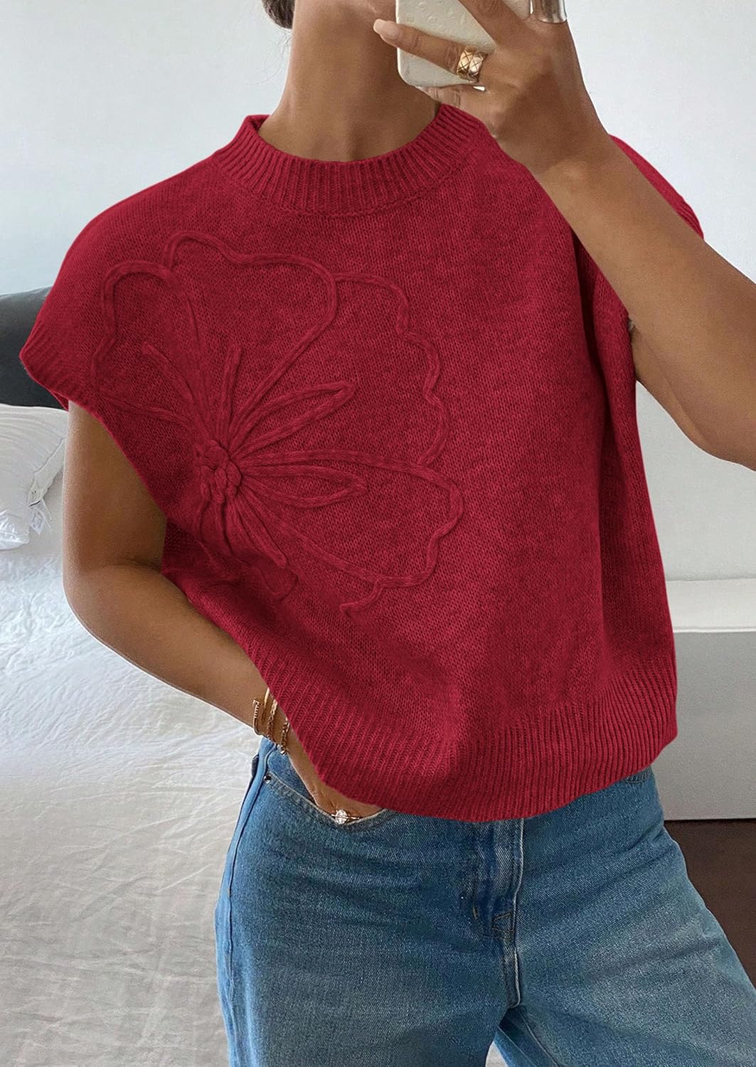 Detalle de PRETTYGARDEN Women's Knit Sweater Vest