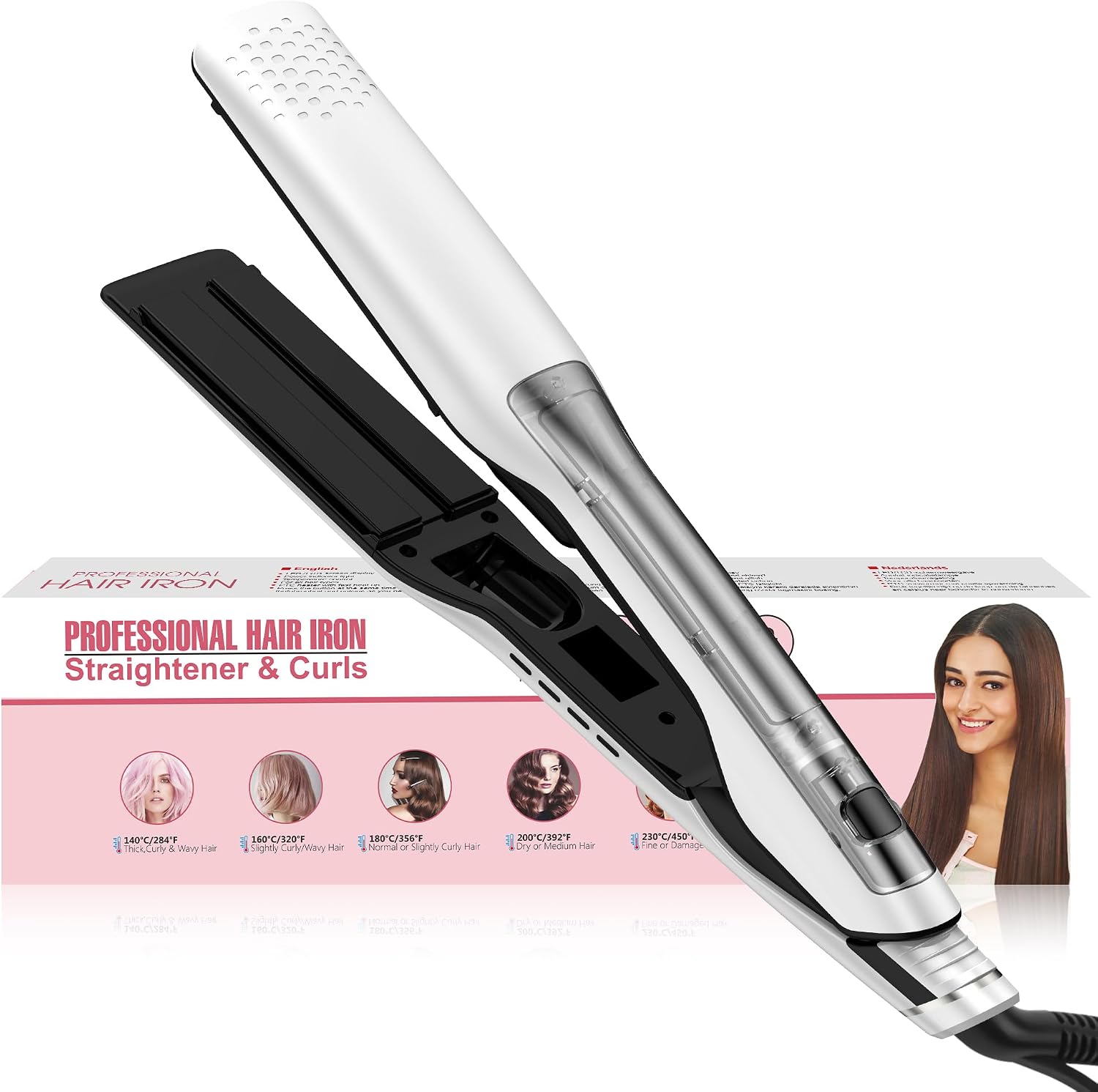 Imagen de UKLISS Steam Hair Straightener 40mm Plates en OfertitasTOP