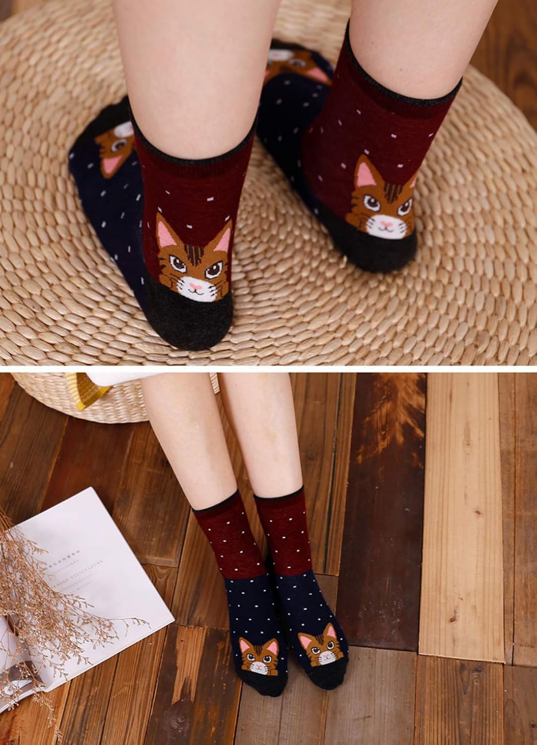 Thumbnail 5 de PUTUO Calzini Divertenti Donna Cotone EU 37-43