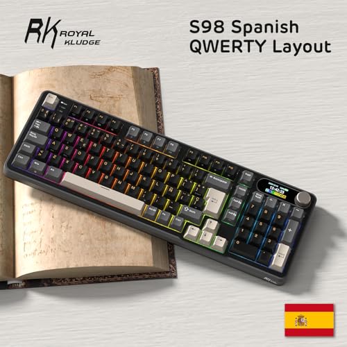 Thumbnail 6 de RK ROYAL KLUDGE S98 ES: Teclado Mecánico 96% con Smart Display, conmutable por Bluetooth/2.4G/USB-C