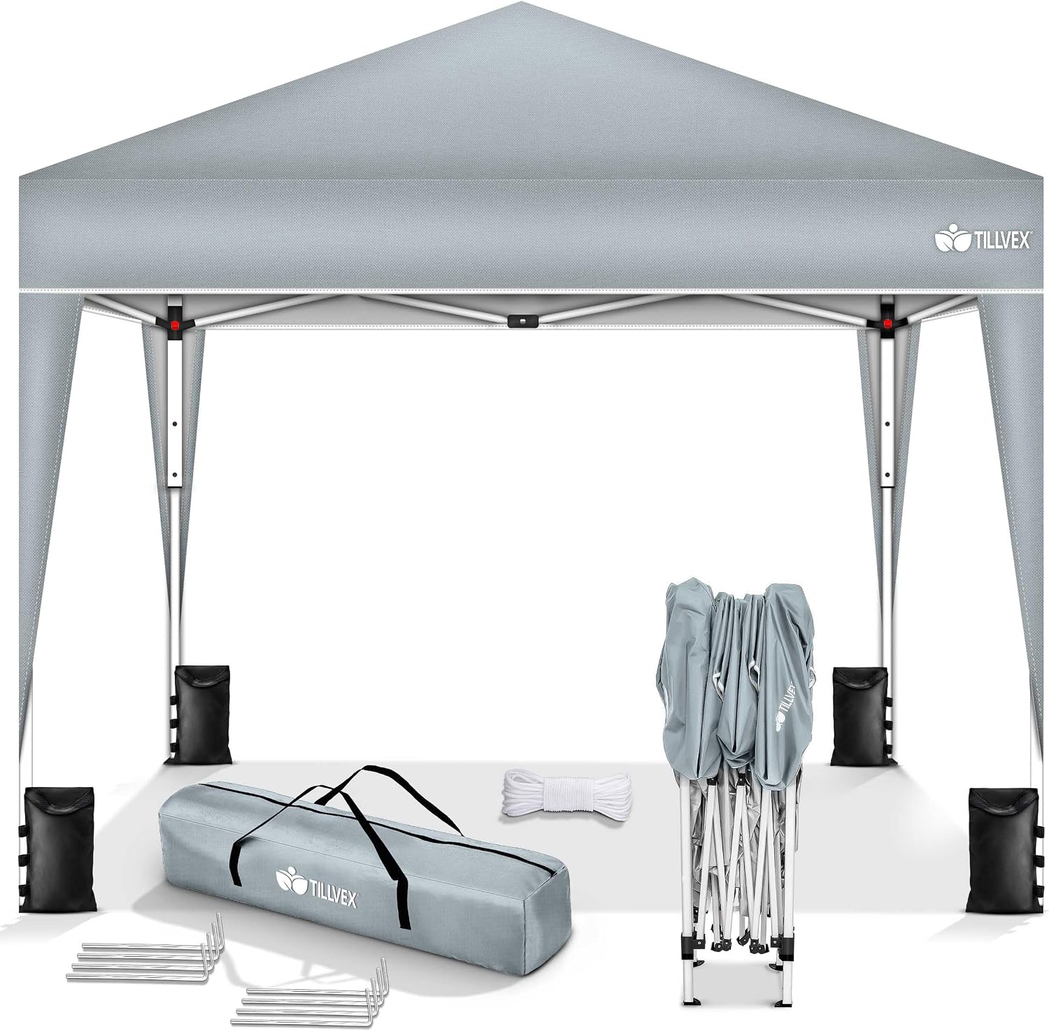 Detalle de tillvex Gazebo 3x3m impermeabile