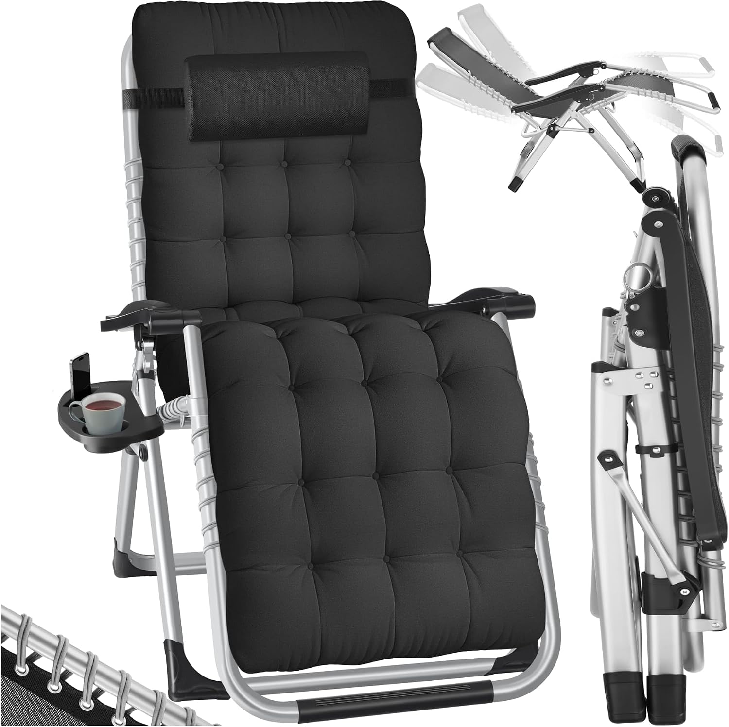 Detalle de tectake Silla Tumbona Plegable para Playa 1 unidad