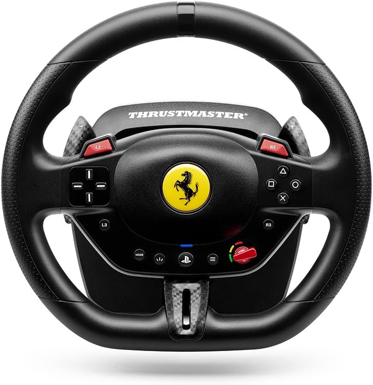 Detalle 2 de Thrustmaster T98 Ferrari 296 GTB ステアリングコントローラー 240°回転・PS5/PS4/PC対応