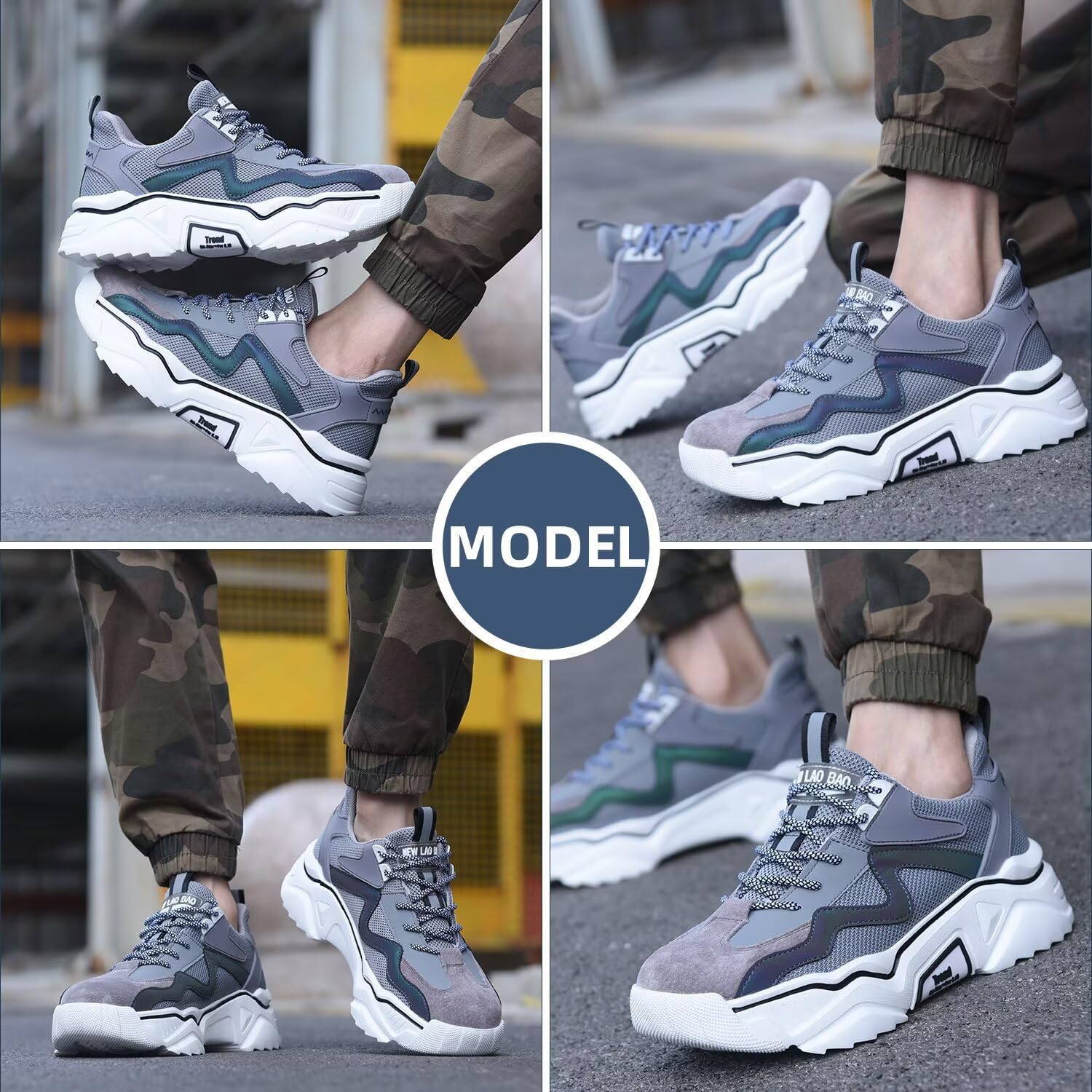 Thumbnail 1 de Annvia Safety Shoes for Women: Steel Toe Cap Trainers with Anti-Smash, Kevlar Anti-Piercing 5.0, Breathable Non-Slip Work Shoes