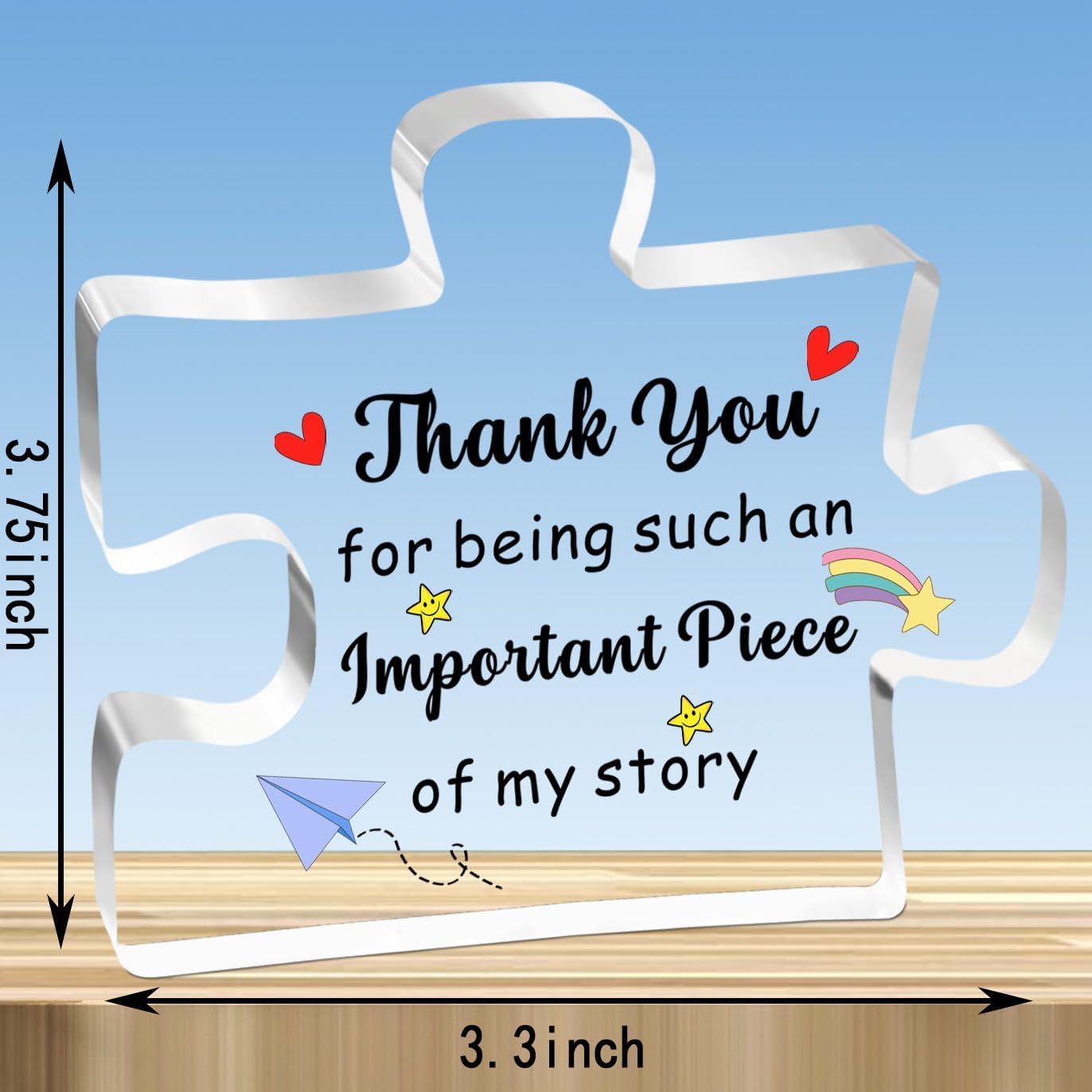Detalle 2 de JMIMO Thank You Gift for Teachers – Keepsake Appreciation Card in Acrylic