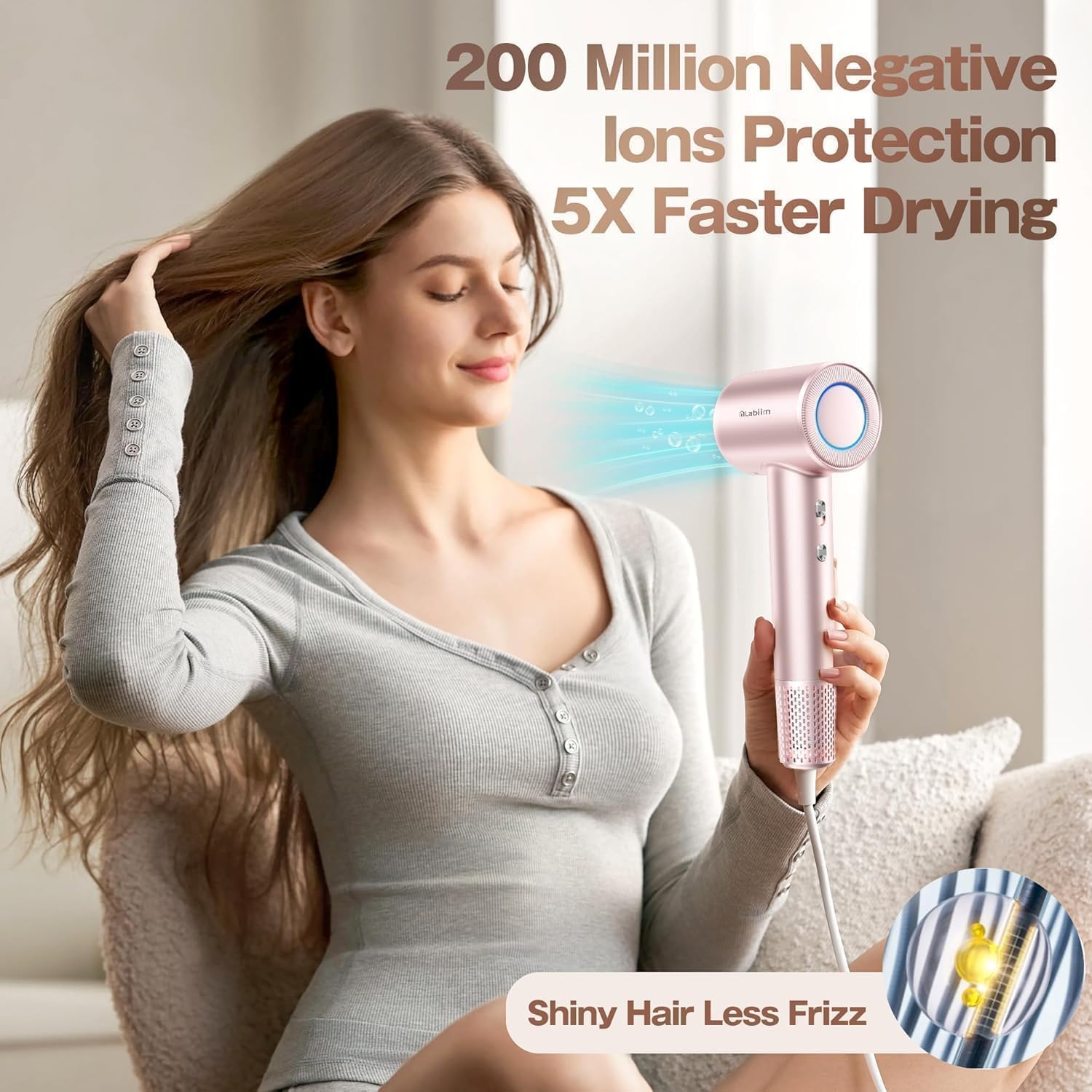 Thumbnail 2 de Labiim Hair Dryer, Ionic, 1 Nozzle