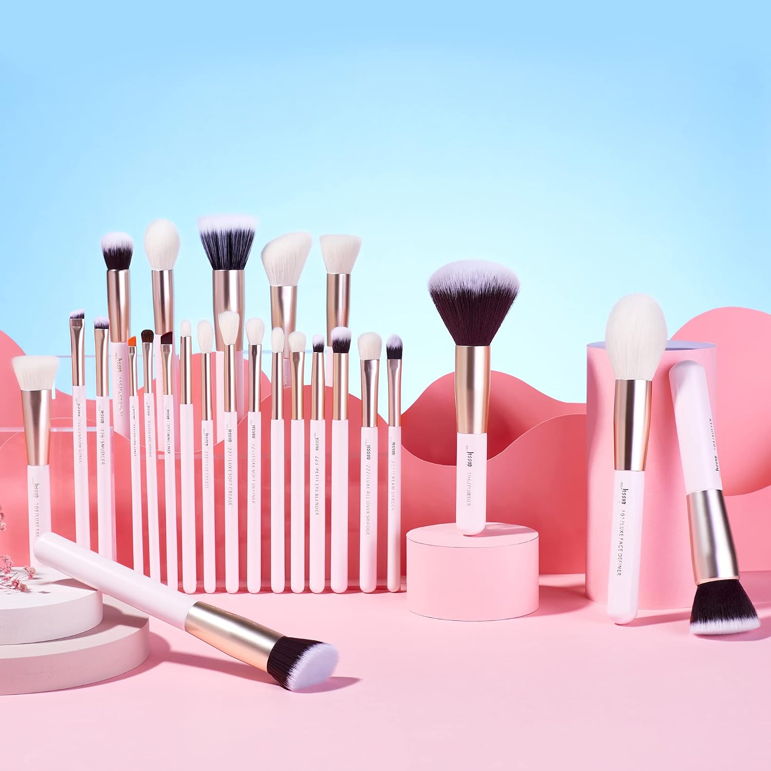 Thumbnail 6 de Jessup lot de 25 pinceaux de maquillage professionnels en poils synthétiques T290