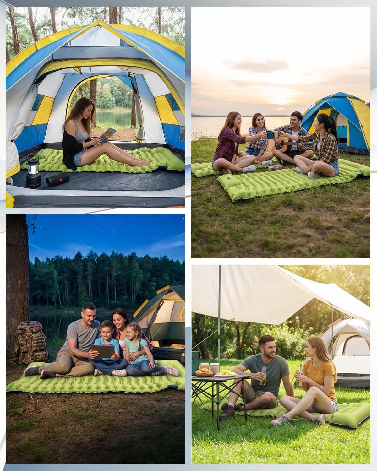 Thumbnail 6 de Rgaden Single Camping Mattress with Integrated Pillow and Foot Pump
