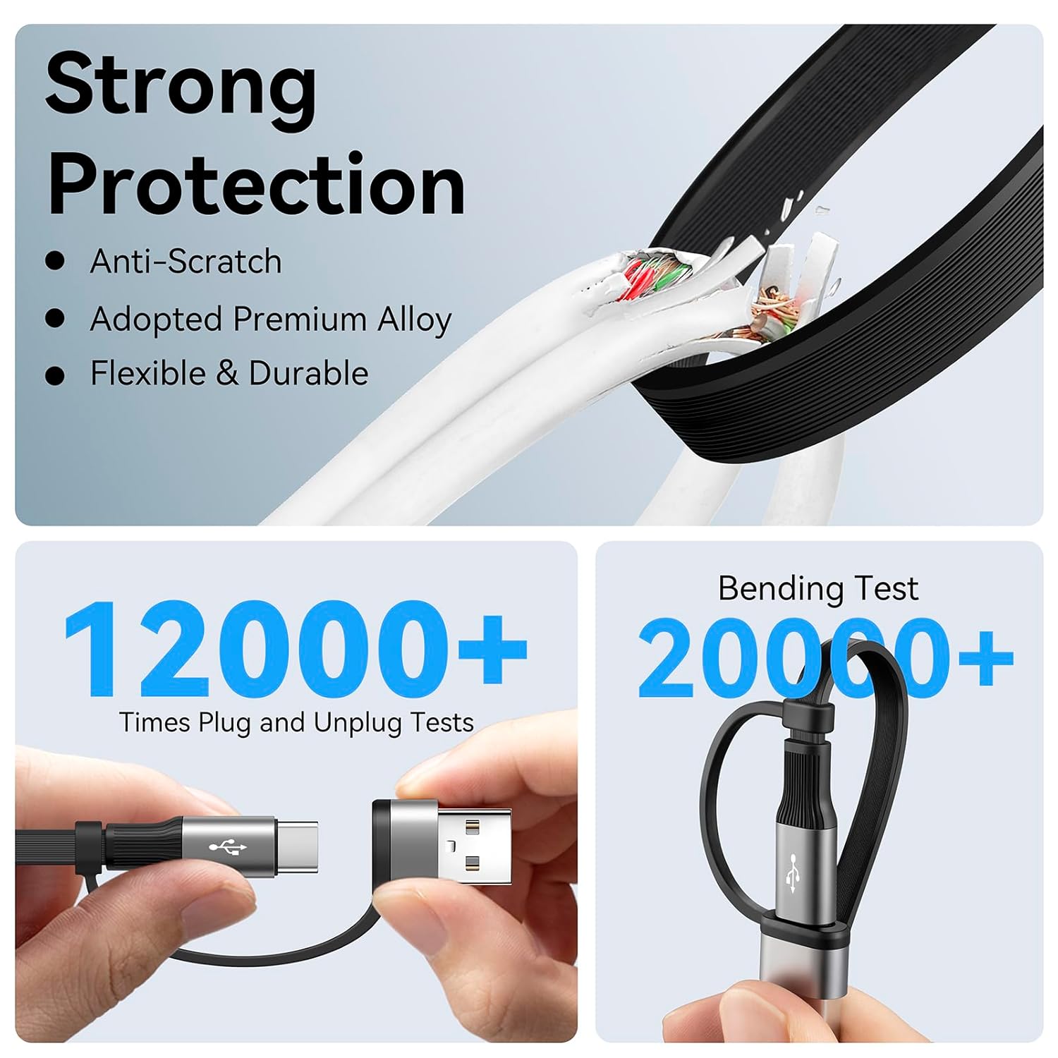Thumbnail 5 de Minlu 6-in-1 Retractable USB Cable 1.2m