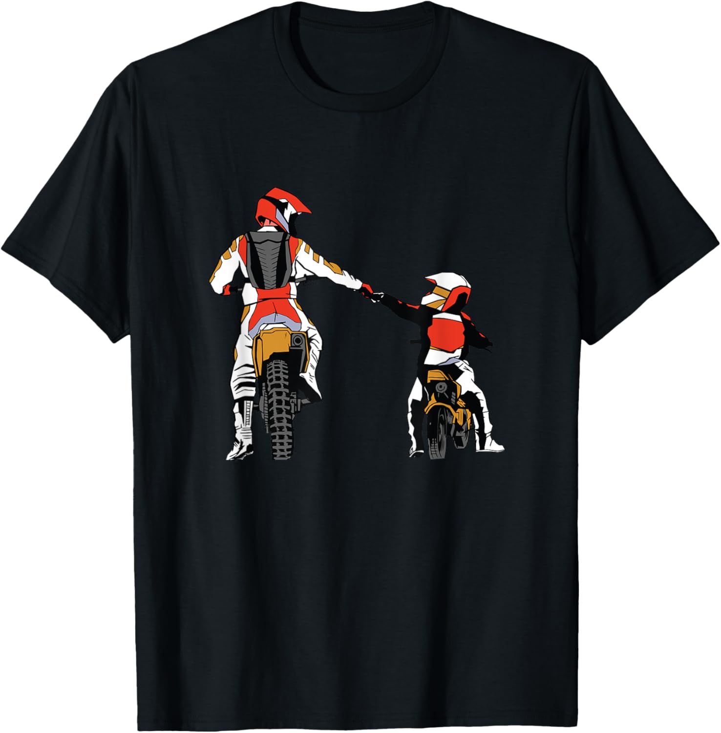 Detalle de Motocross Padre & Figlio Regalo Moto da Cross — Maglietta da Doppia Cuore