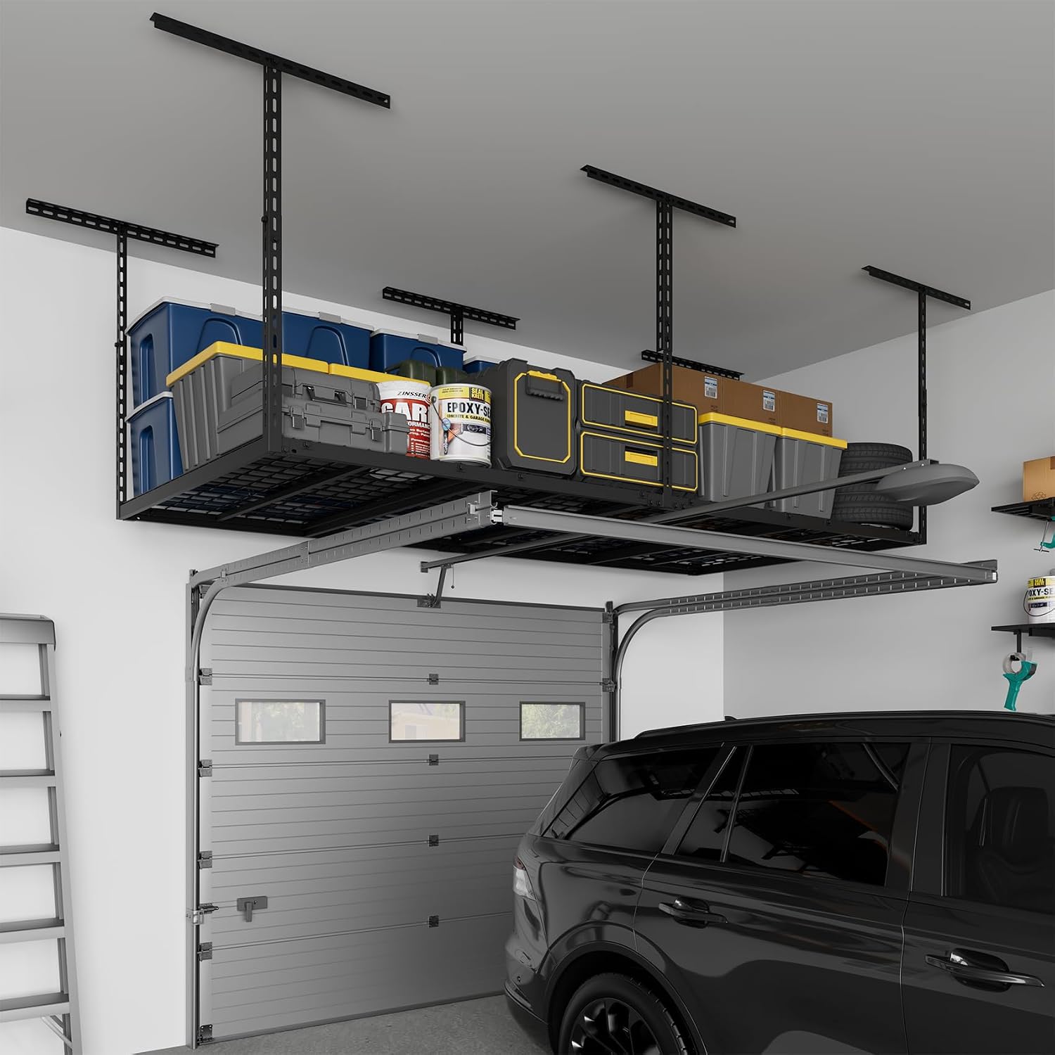 Thumbnail 6 de Jusgym CR02 4x8 ft Overhead Garage Rack, 750 lb, Adjustable Height