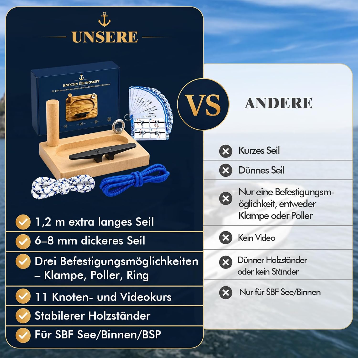 Thumbnail 6 de Scalnuvyyh XT10Knotset-11505618 knopenset met 11 zeilknopen en videolessen