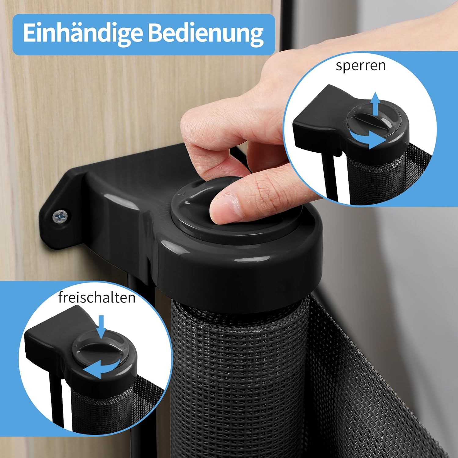 Thumbnail 4 de Retraktierbares Sicherheitsgitter Extra Breit 140 cm
