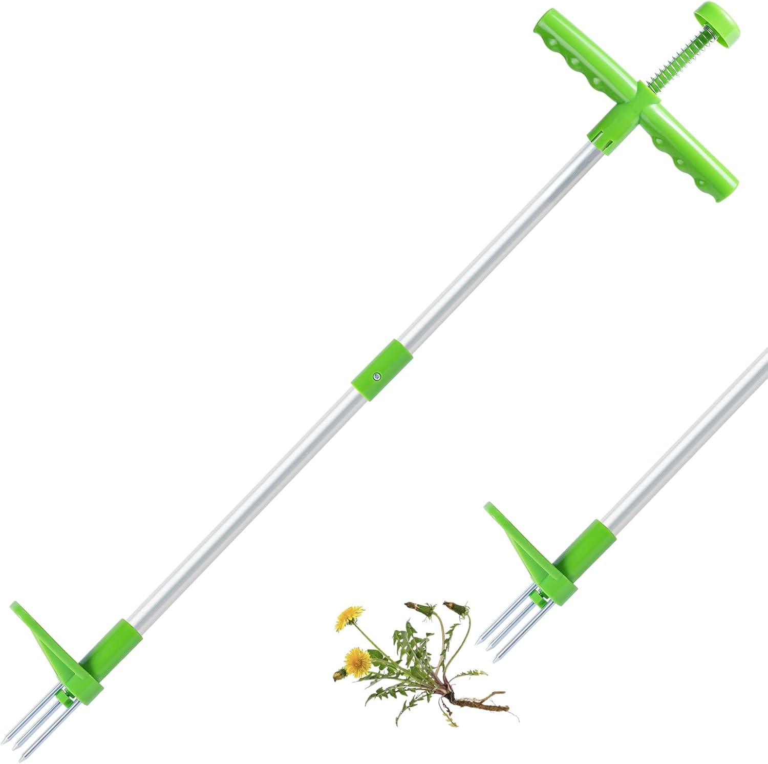 Detalle de OFFCUP 1 m Manual Weeder with 3 Claws and T-Handle