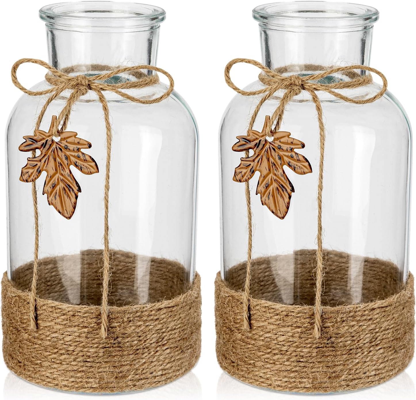 Thumbnail 6 de Glasvase Zylindrisch – Boho Dekovase im 3er Set, H 12,5/16,5/20 cm