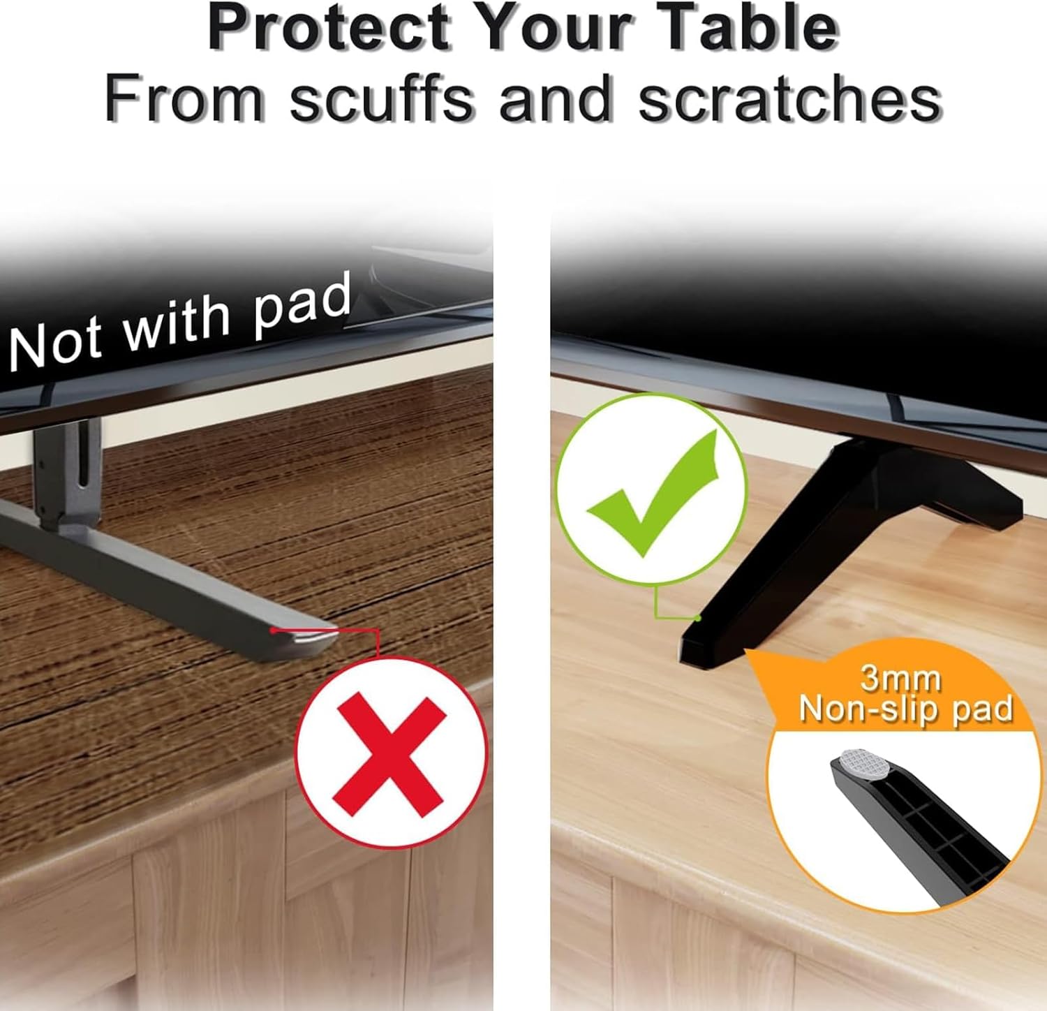 Thumbnail 1 de TV Stand Legs for LG Smart TV — Table Top Base Replacement (43 Inch) with Screws