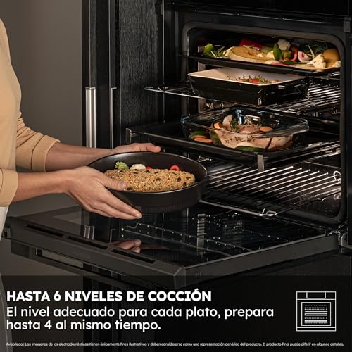Detalle 2 de Haier ID Series 2 H6 ID2P3T1HTX: horno multifunción hidrolítico de 78 L con limpieza automática