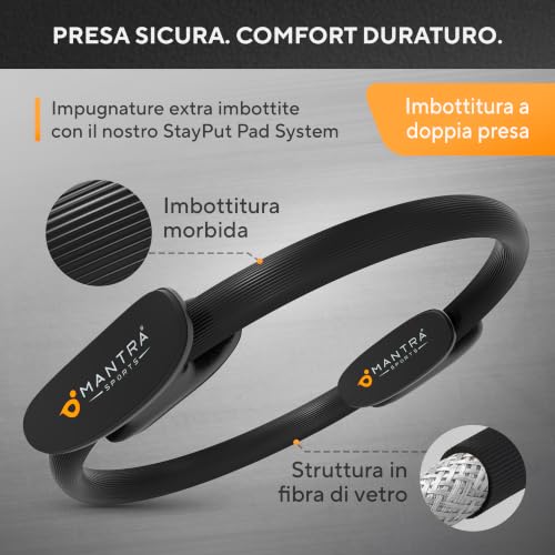 Thumbnail 7 de Cerchio Pilates Ring Fit di MANTRA SPORTS – Anello Pilates da 33 cm per cosce interne, pavimento pelvico e allenamento domestico