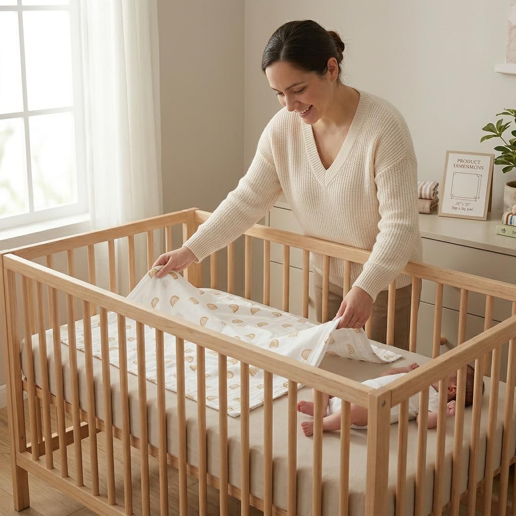 Detalle de Lulujo baby receiving blanket, 100% cotton