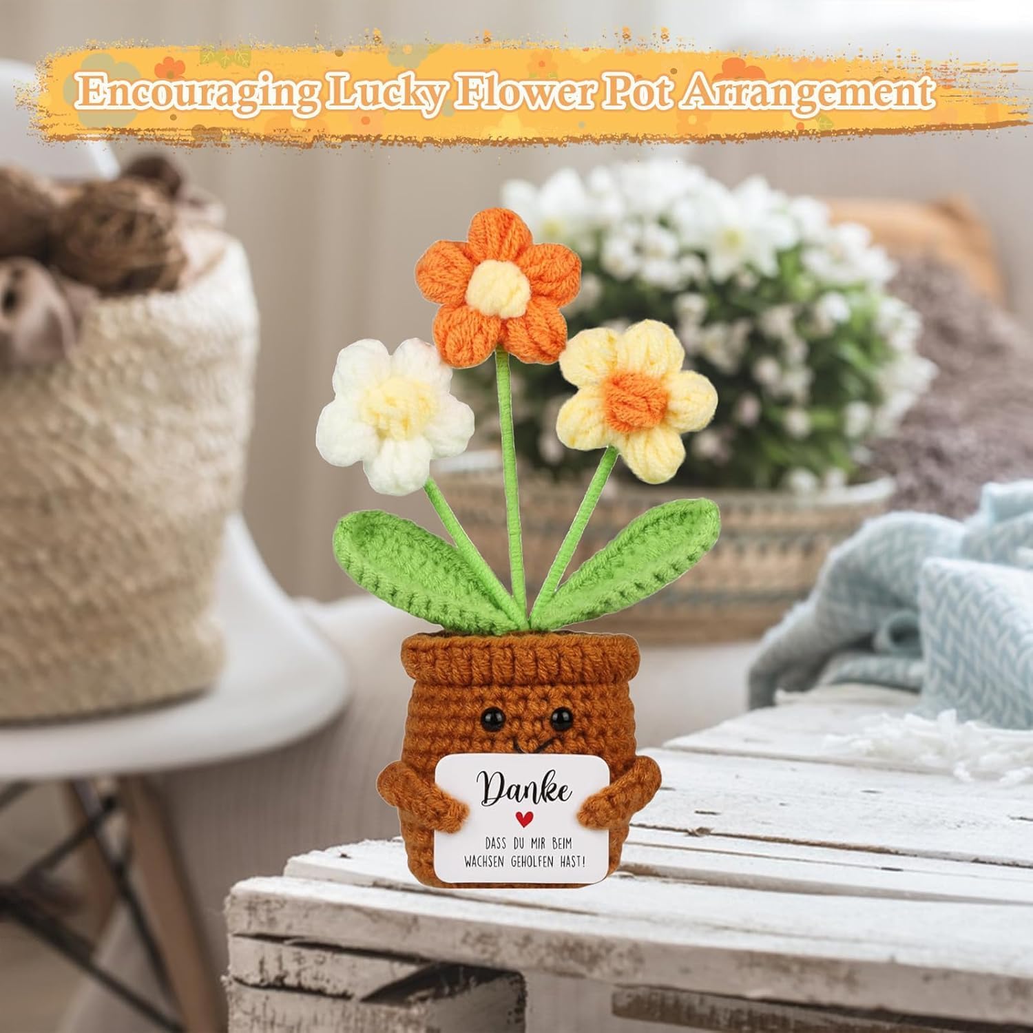 Detalle 2 de Snokipye Danke Geschenk: Positive Kartoffel Glücksbringer – Kleines Dankeschön für Freunde, Kollegen und Familie