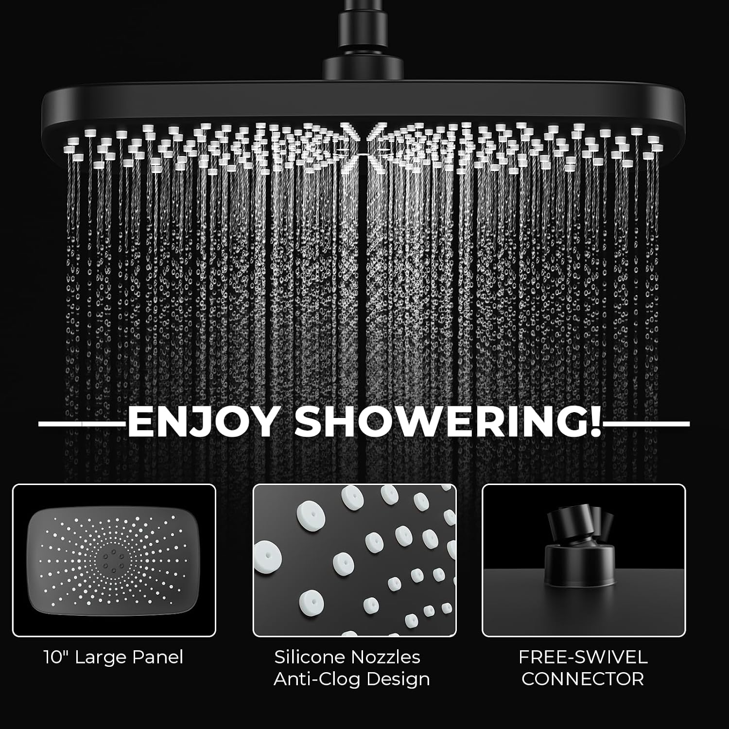 Thumbnail 1 de Seacity Wide Rain Shower Head 10"