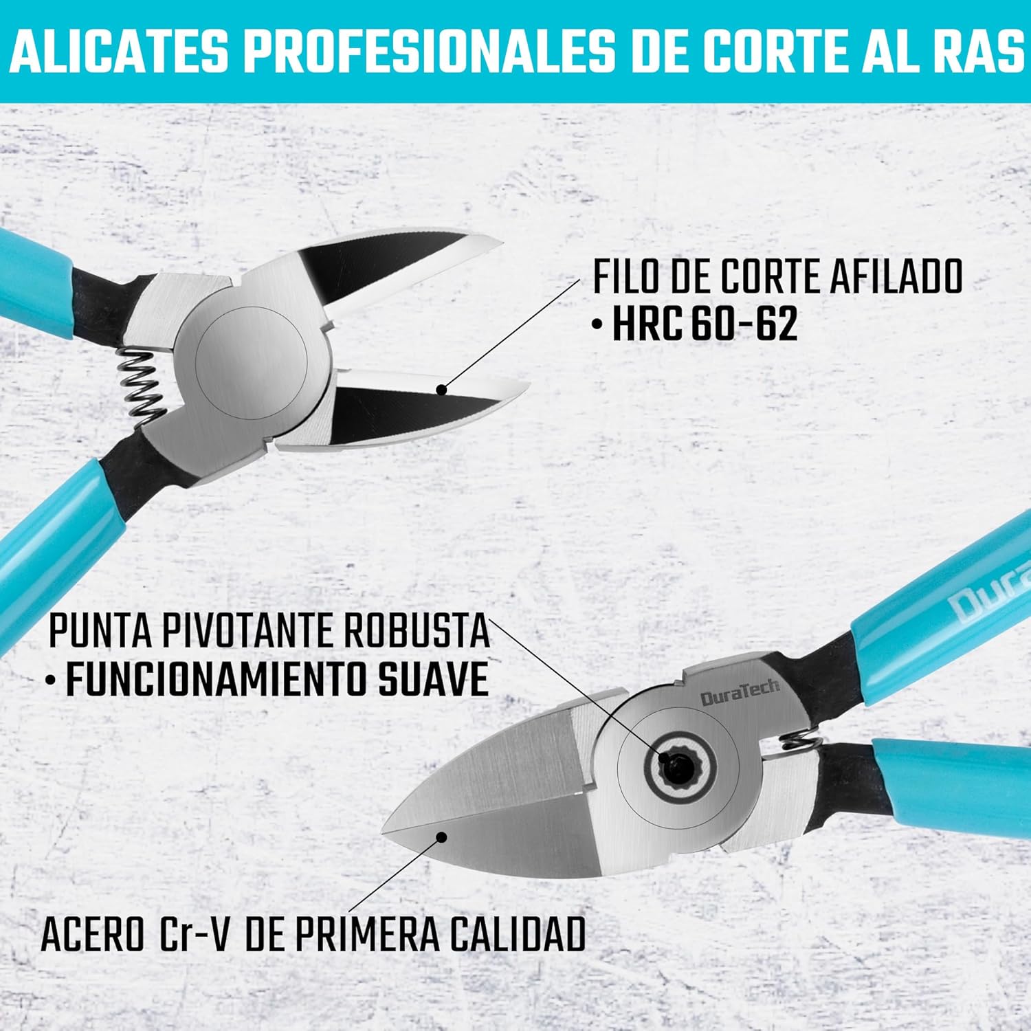 Detalle 1 de DURATECH Alicates de Corte 158 mm