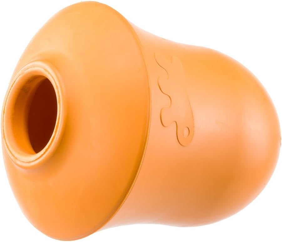 Thumbnail 6 de Ferplast Crazy Bell – jouet distributeur de croquettes en caoutchouc naturel, arôme poulet (orange)