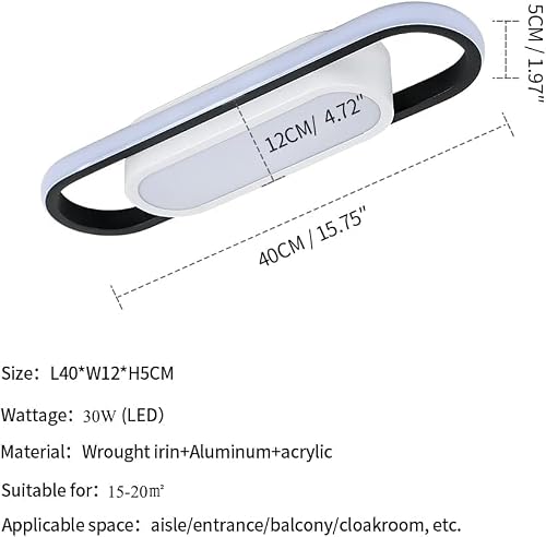 Thumbnail 4 de Riserva Plafón LED Rectangular 30 W – Luz fría 6500 K, 3375 lm