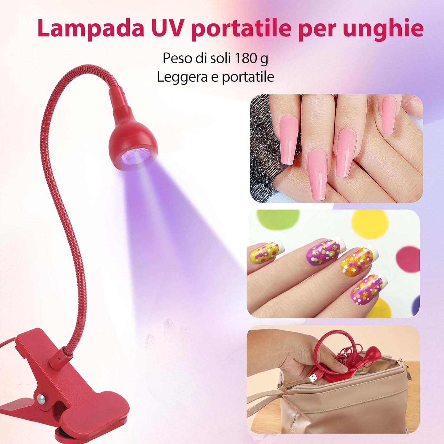 Thumbnail 4 de Lampada UV LED 5W Mini per unghie