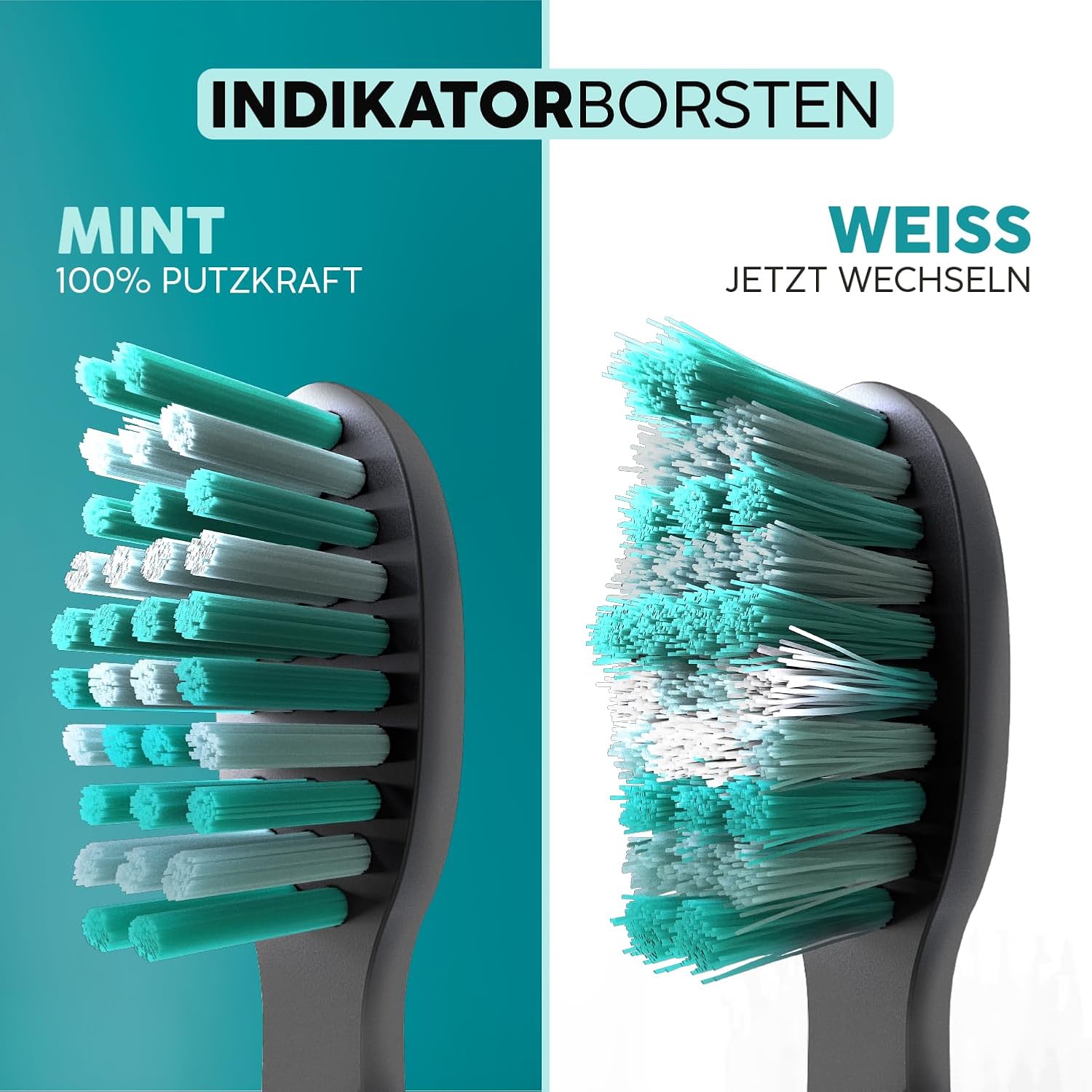 Thumbnail 4 de happybrush Eco VIBE 3 Aufsteckbürsten 9er 🪥
