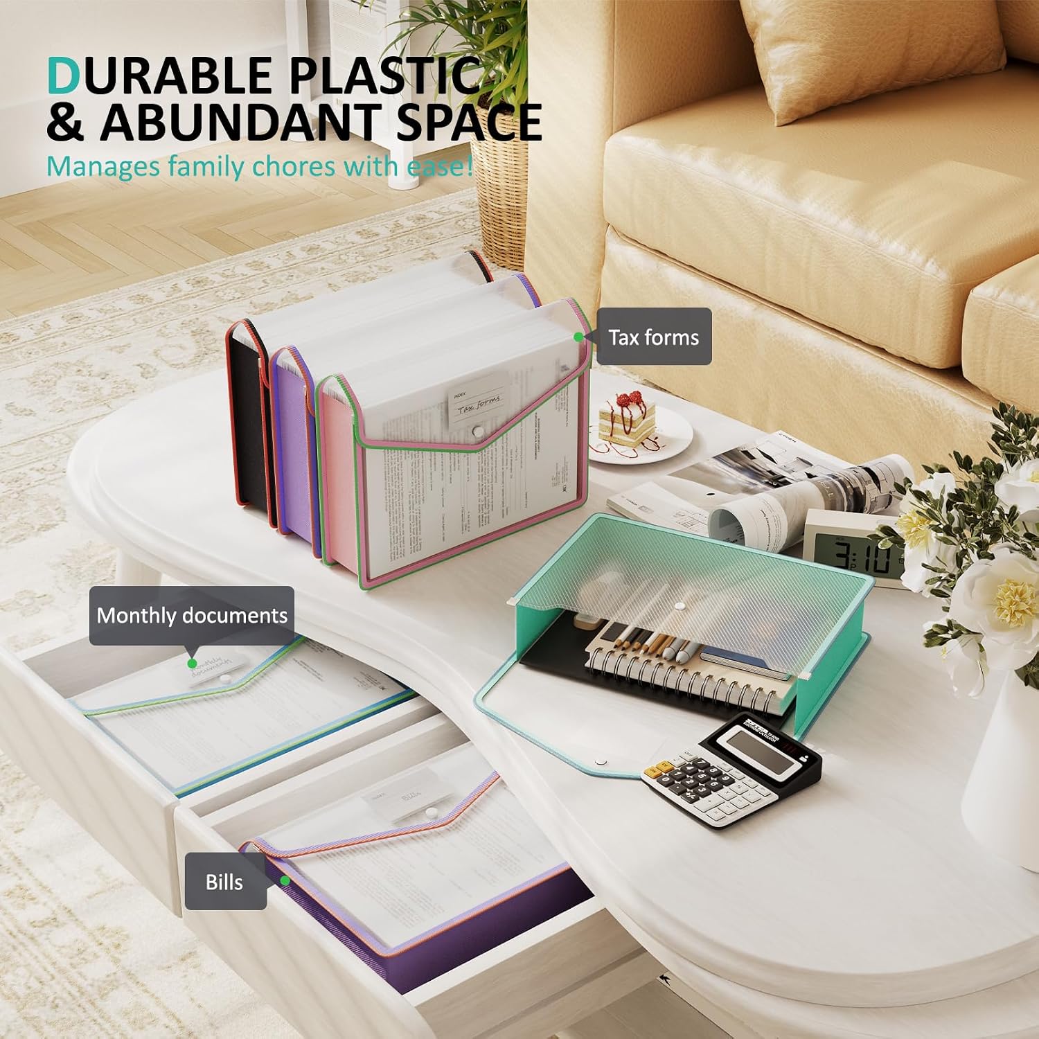 Detalle de ThinkTex A4 Plastic File Folder 33cm