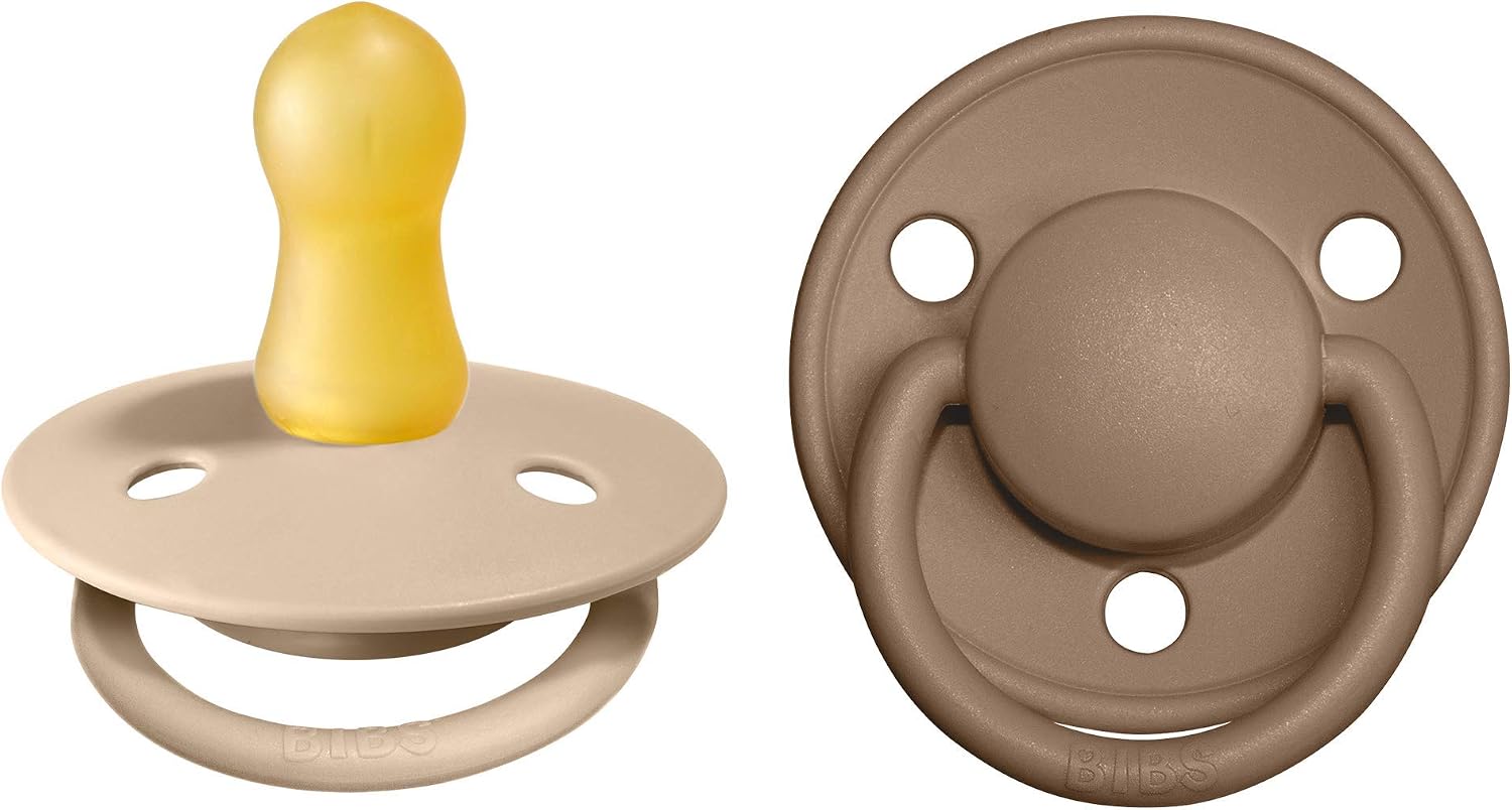 Detalle de BIBS De Lux Soother 2-Pack Pacifier Vanilla Oak