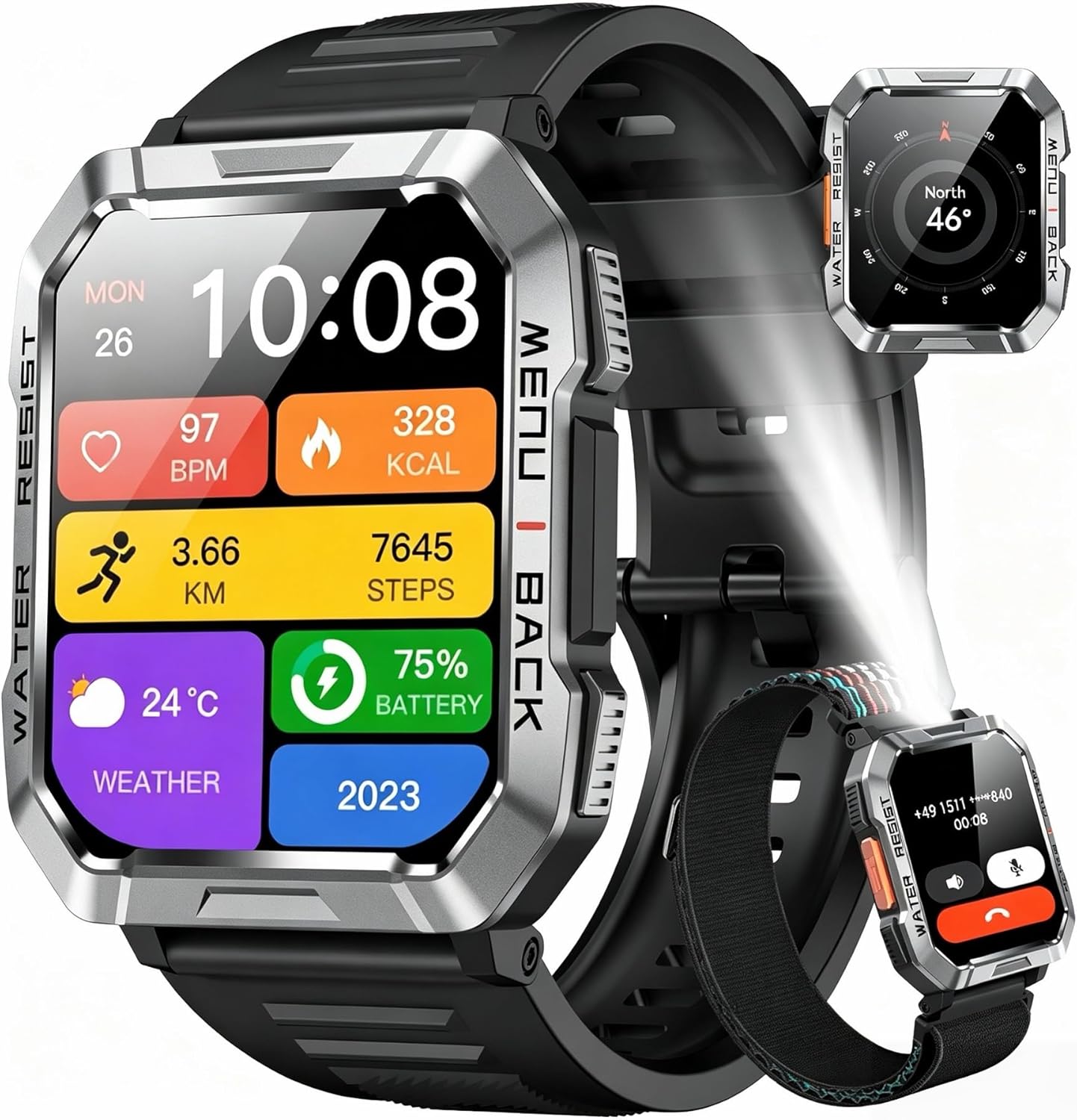 Detalle de Blackview Rugged Military Smartwatch 100 Day