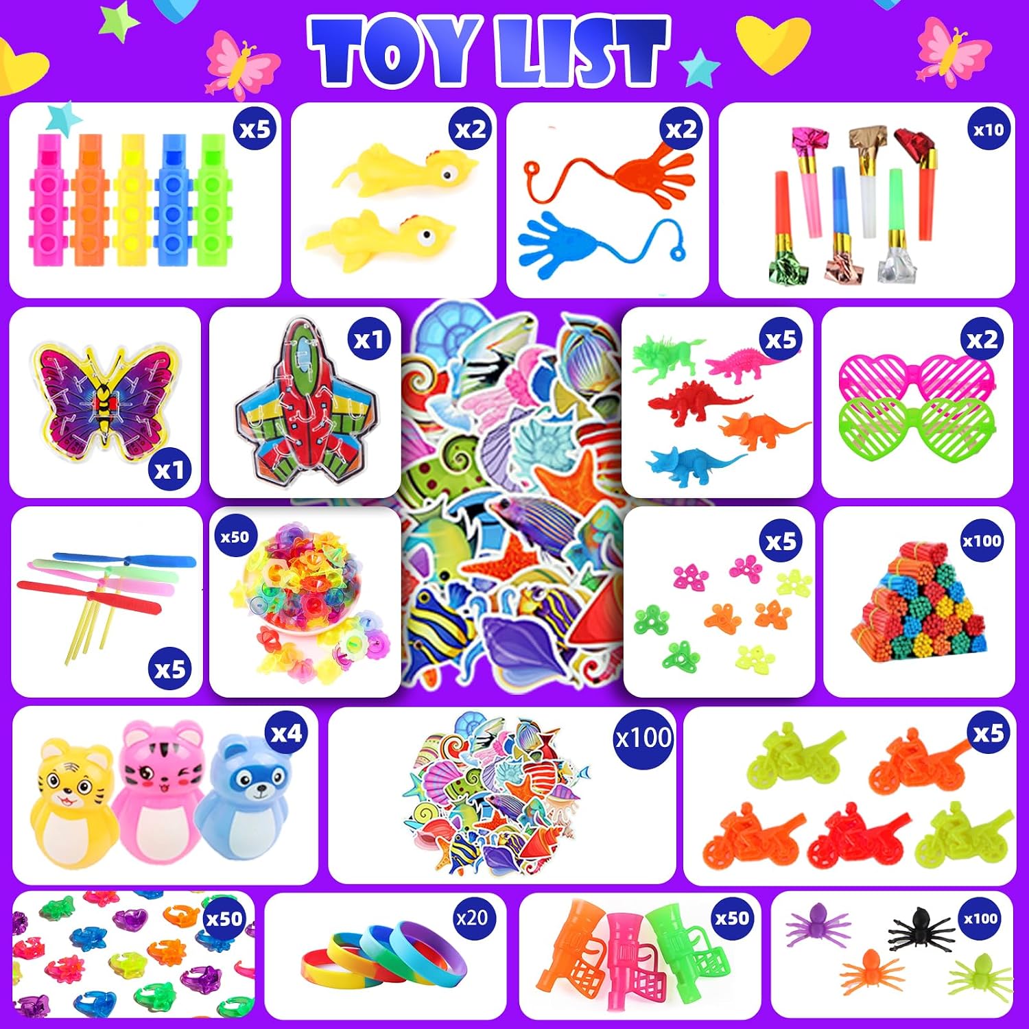 Thumbnail 2 de 1000-piece Party Favors Bulk Set 🎉