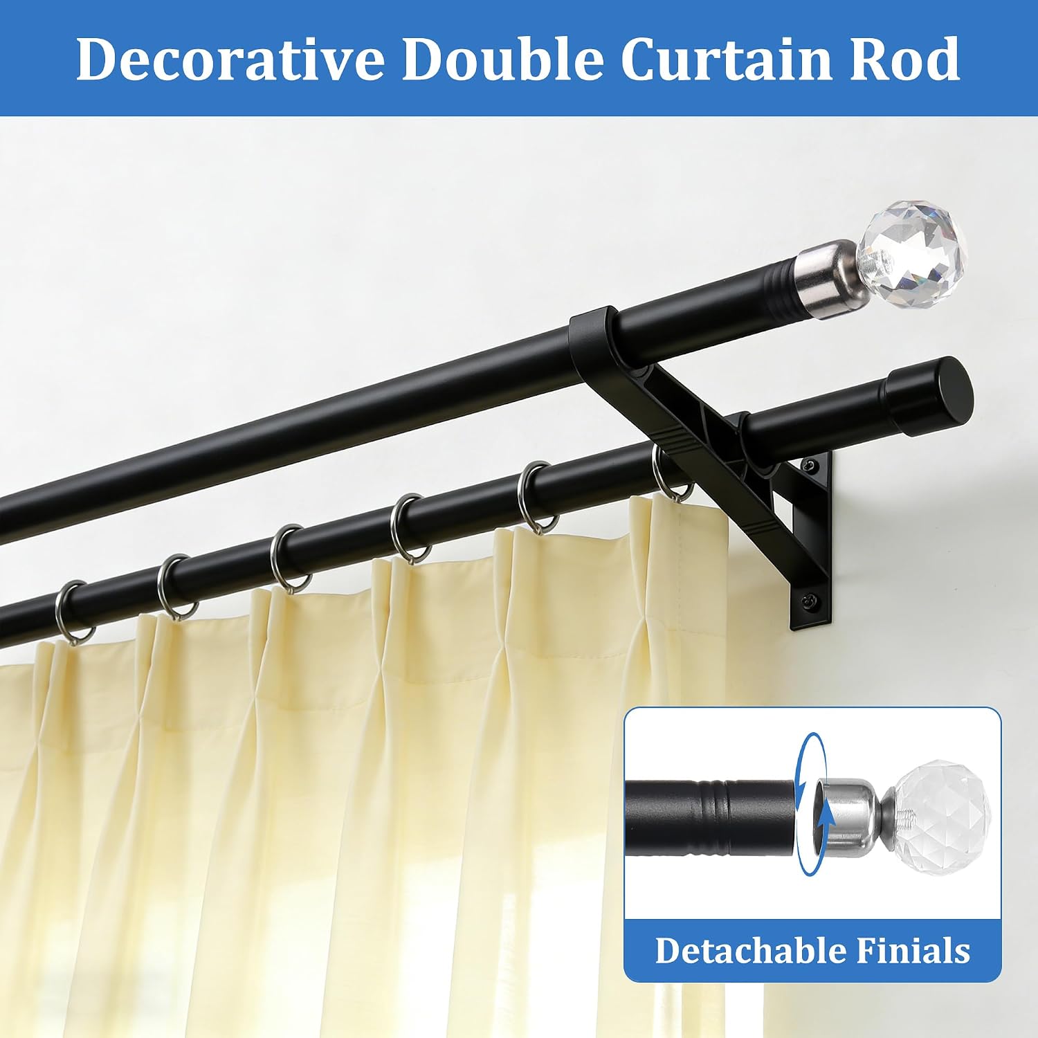 Thumbnail 1 de Double Curtain Rod, 1-Inch Diameter