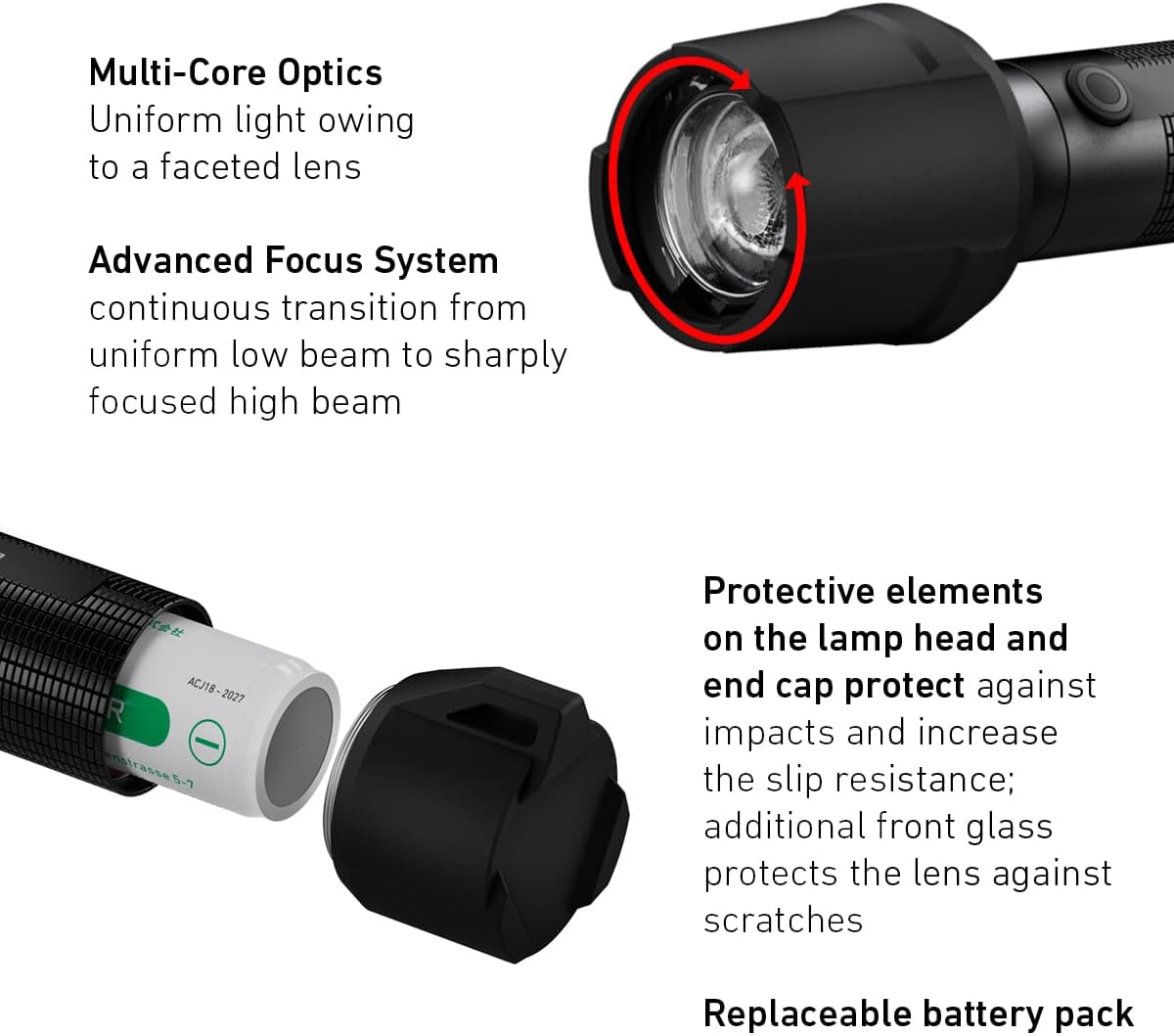 Thumbnail 4 de Ledlenser P7R Work (2020) – Rechargeable 1200 Lumen Torch for Workshop and Site