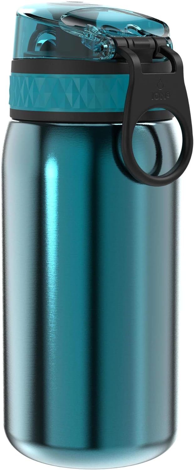 Detalle de Ion8 Gourde Enfant en Acier Inoxydable 400 ml — Léger, Étanche et Facile à Ouvrir