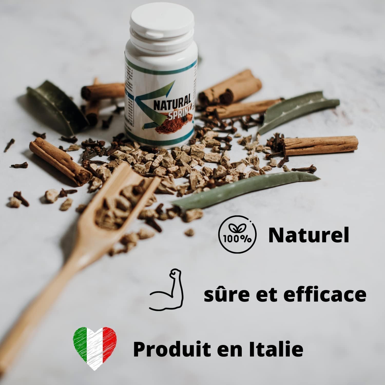 Detalle de Natural Sprint – Laxatif puissant pour adultes, 100 % naturel, 360 comprimés