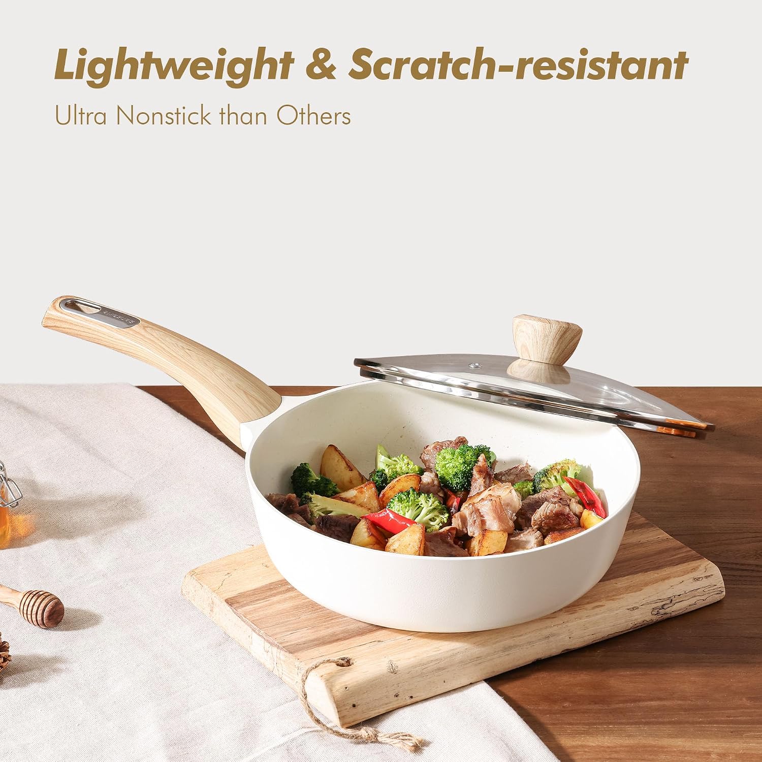 Thumbnail 6 de SENSARTE Ceramic Cookware 14-Piece Set: Healthy Nonstick, Induction Ready