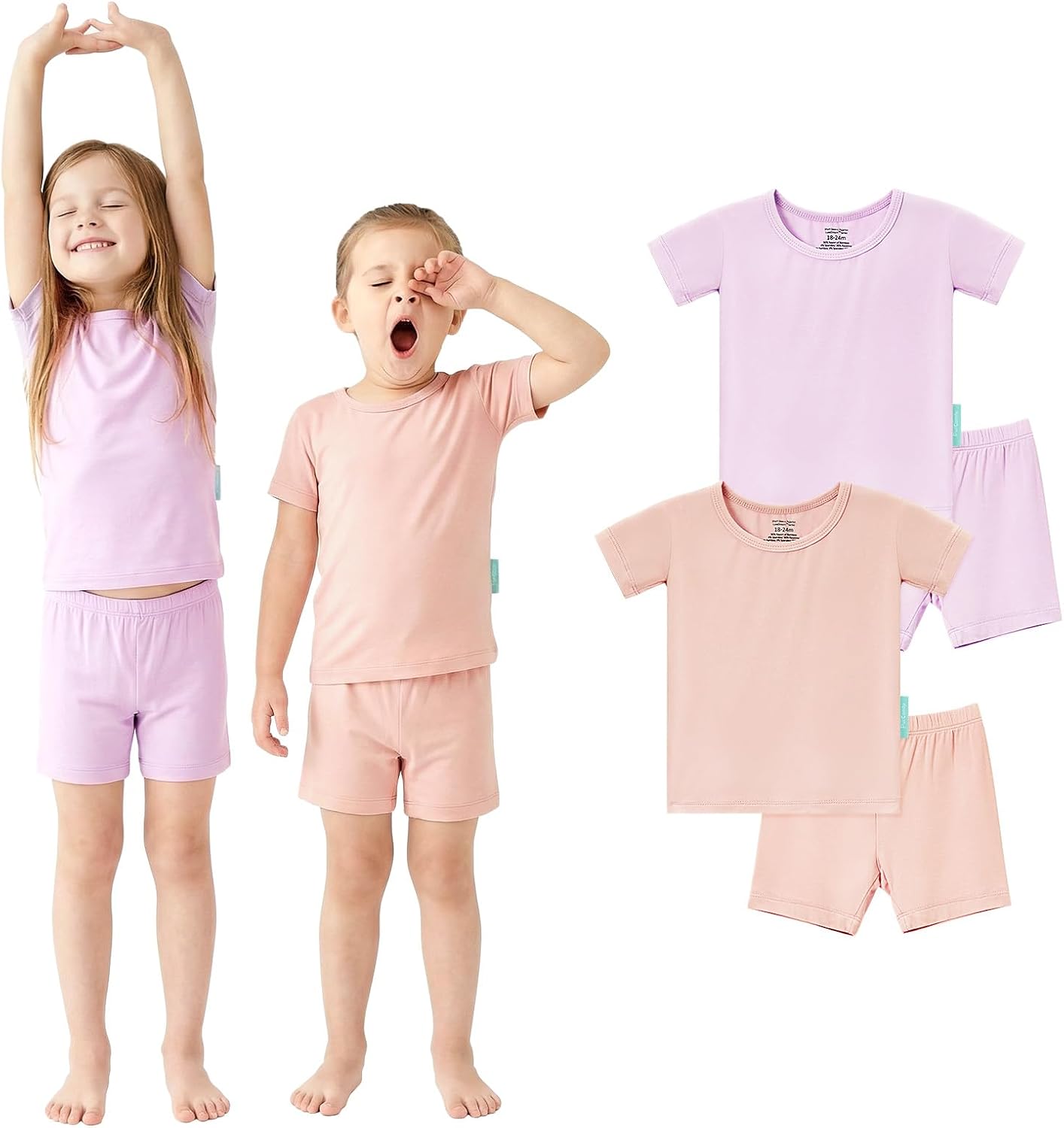 Detalle de PurComfy Toddler Pajamas 4-Piece Set