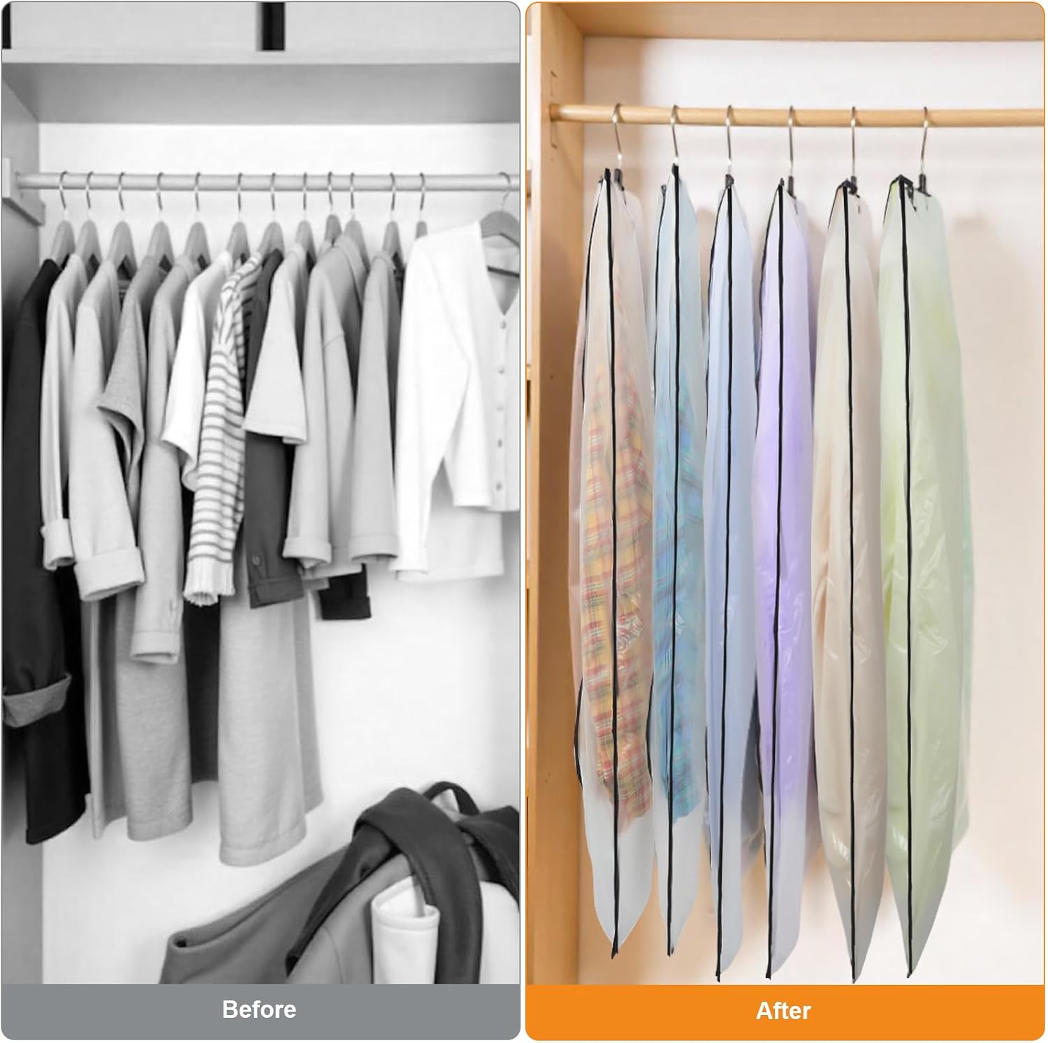 Thumbnail 4 de Dntorx 12 Garment Bags 60 x 120cm