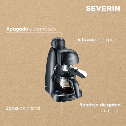Detalle 2 de SEVERIN KA 5978 Cafetera espresso, 4 tazas