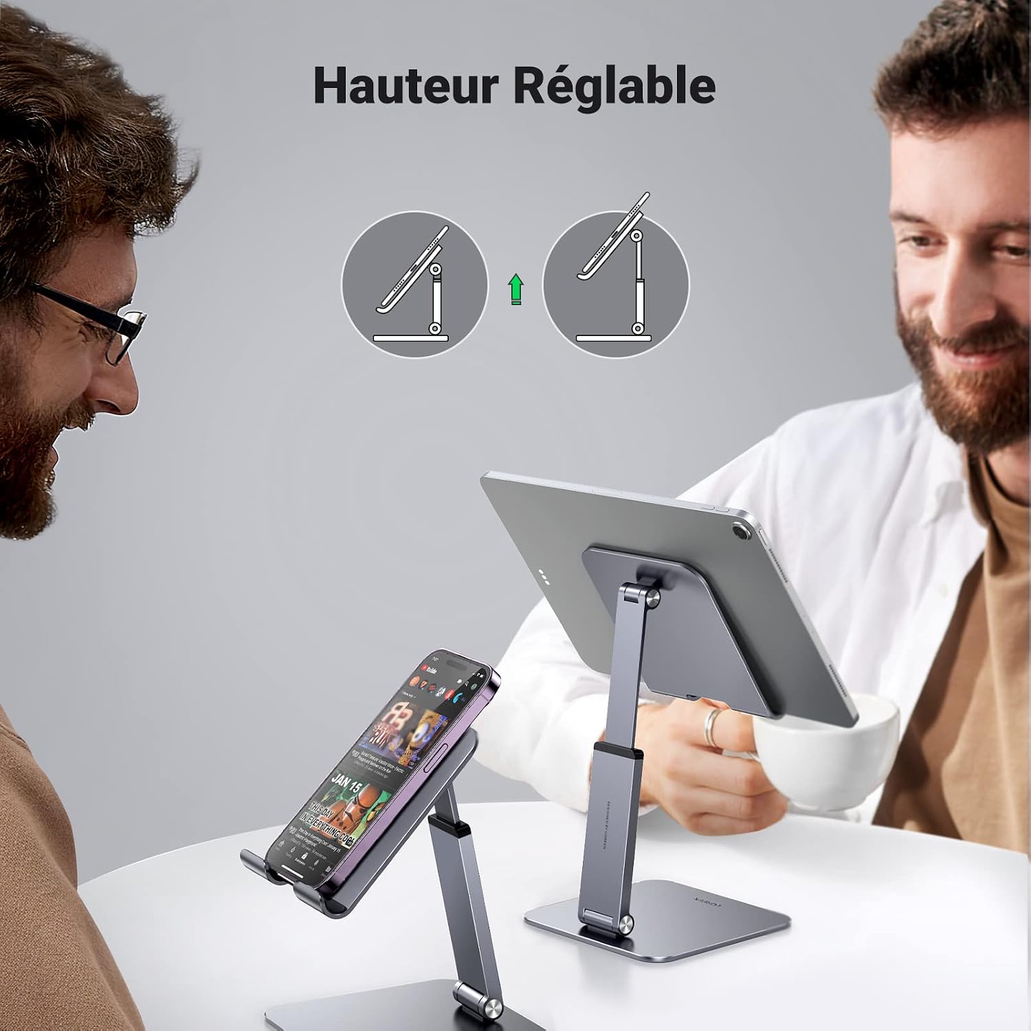 Detalle de UGREEN Support tablette réglable bureau