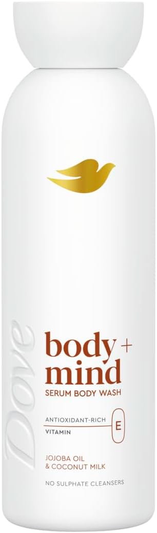 Detalle de Dove Gel Doccia Siero con Vitamina E – idratazione 24h e note di jojoba e latte di cocco, 350 ml