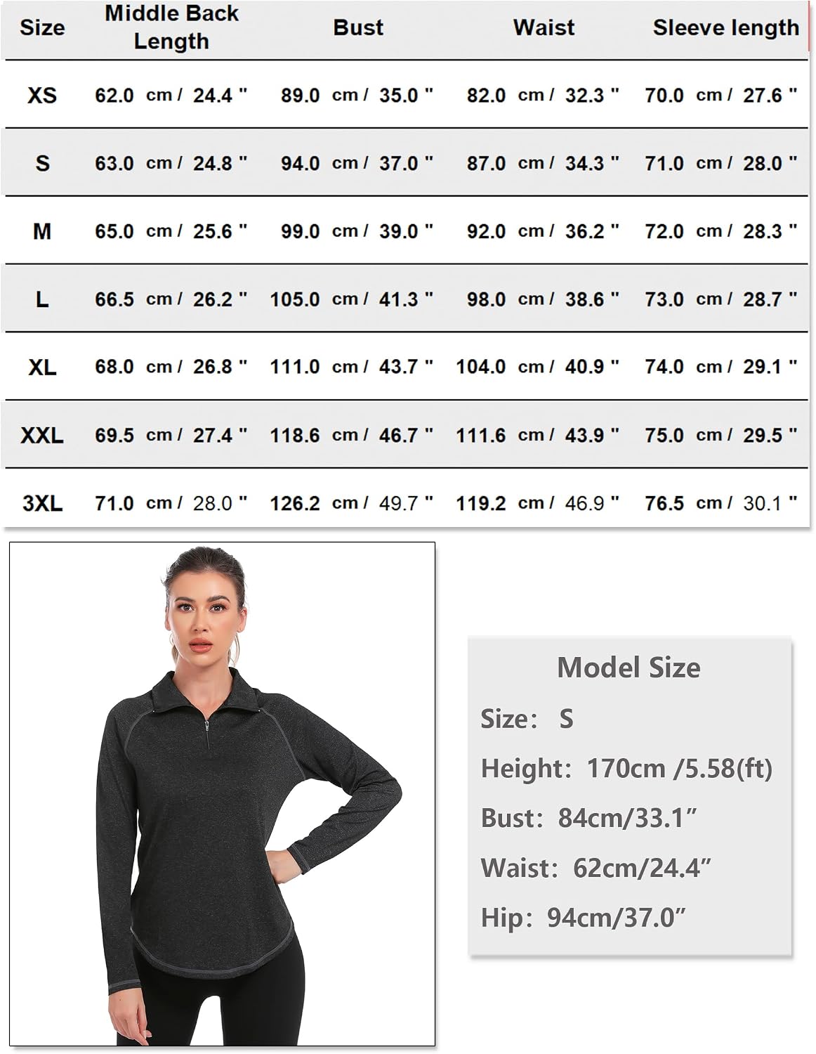 Thumbnail 5 de iClosam Womens Long Sleeve 1/4 Zip Polo UPF 50+ tops