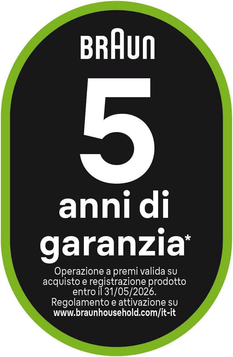 Detalle 2 de Braun MultiQuick 5 MQ50.201M: frullatore ad immersione 1000W con PowerBell Plus, accessori EasyClick e capacità 600 ml