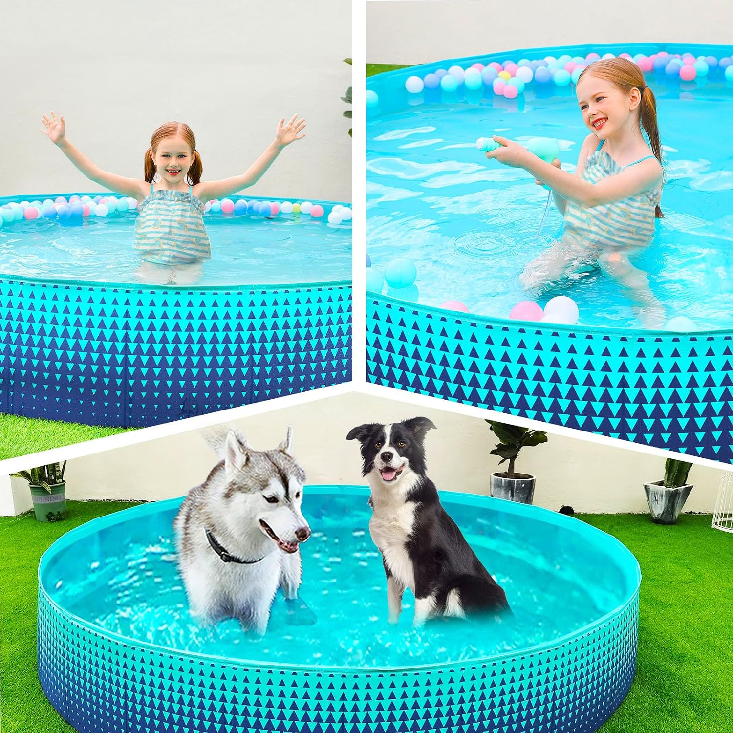 Thumbnail 6 de Jasonwell Foldable Dog Pool 63-Inch